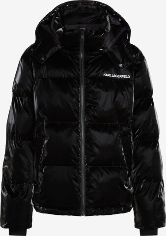 Karl Lagerfeld Winterjacke in Schwarz: predná strana