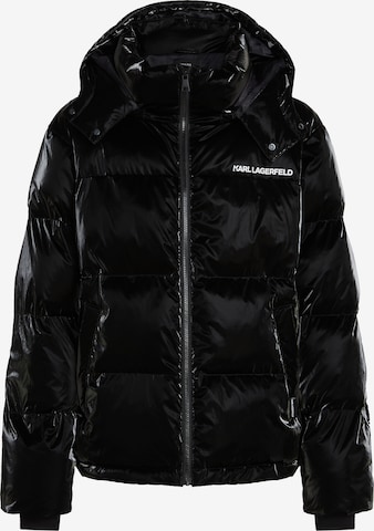 Karl Lagerfeld Winter Jacket in Black: front