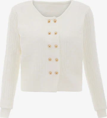 balta NAEMI Kardiganas: priekis