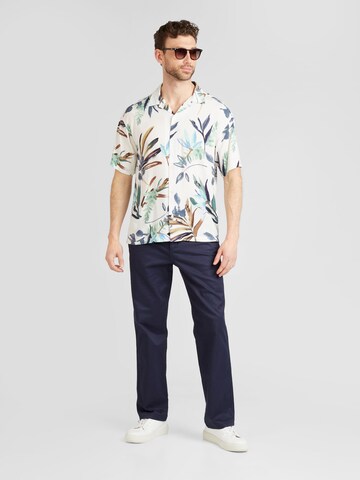 JACK & JONES - Ajuste confortable Camisa 'LUKE' en blanco