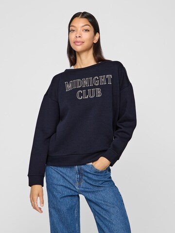 VILA Sweatshirt in Blauw: voorkant