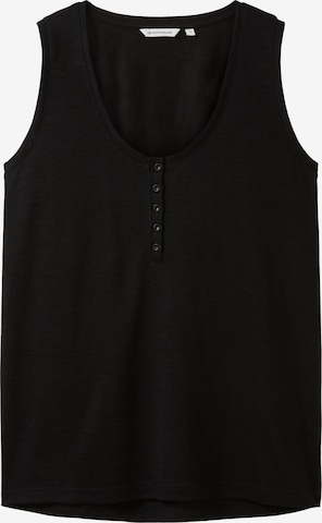 TOM TAILOR Top in Schwarz: predná strana