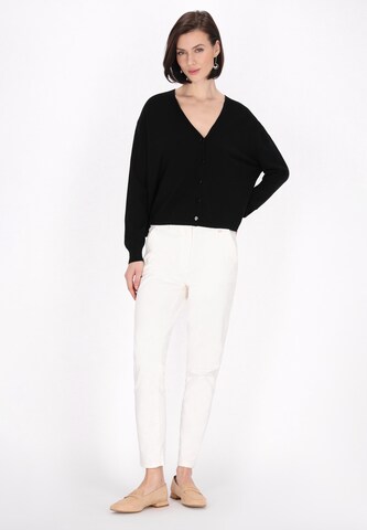 Usha Gebreid vest 'Classic Look' in Zwart