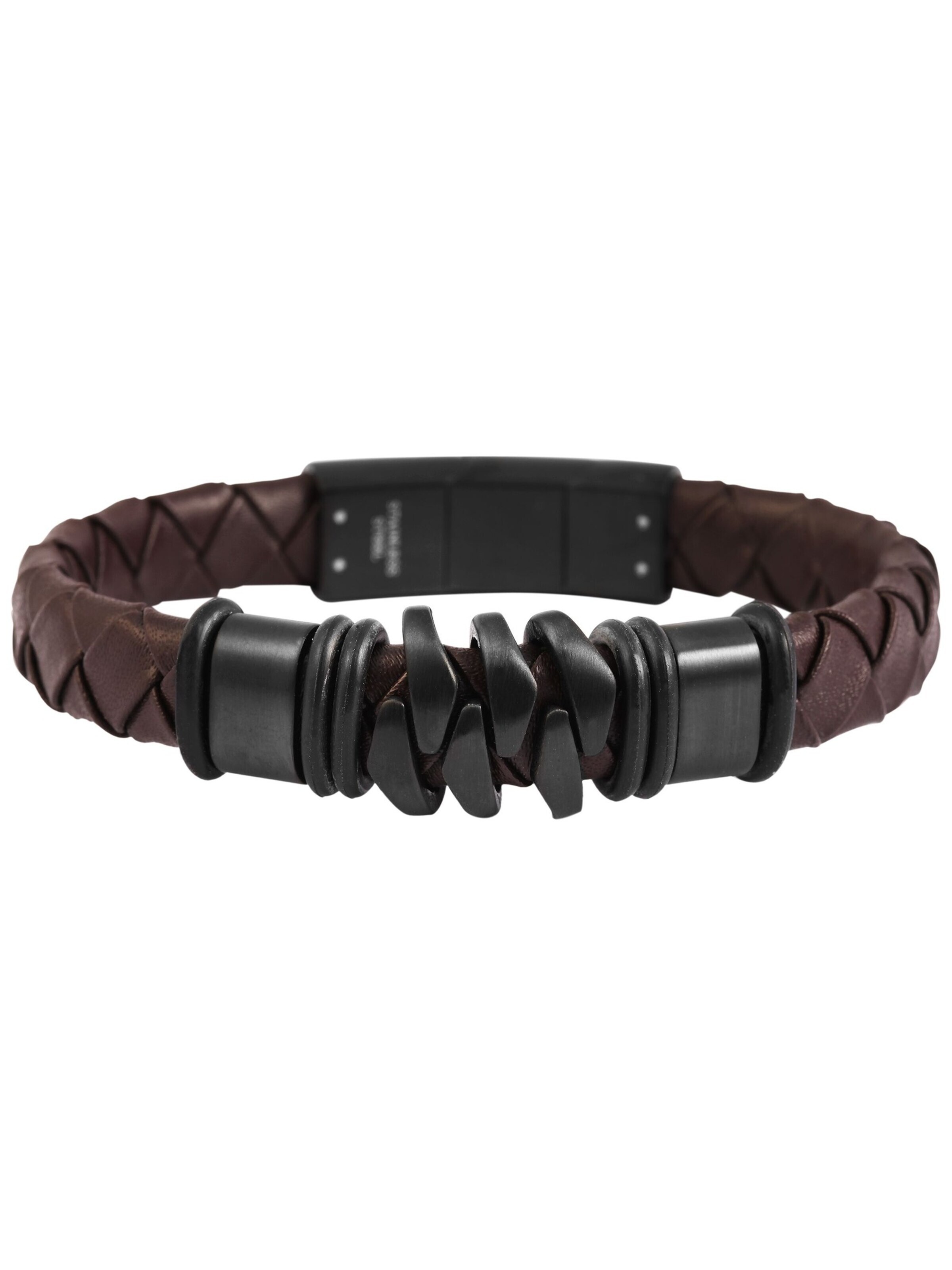 Akzent Bracelet 'Vijol' in Brown: front