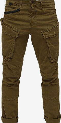 Miracle of Denim Cargo Pants 'Elias' in Green: front
