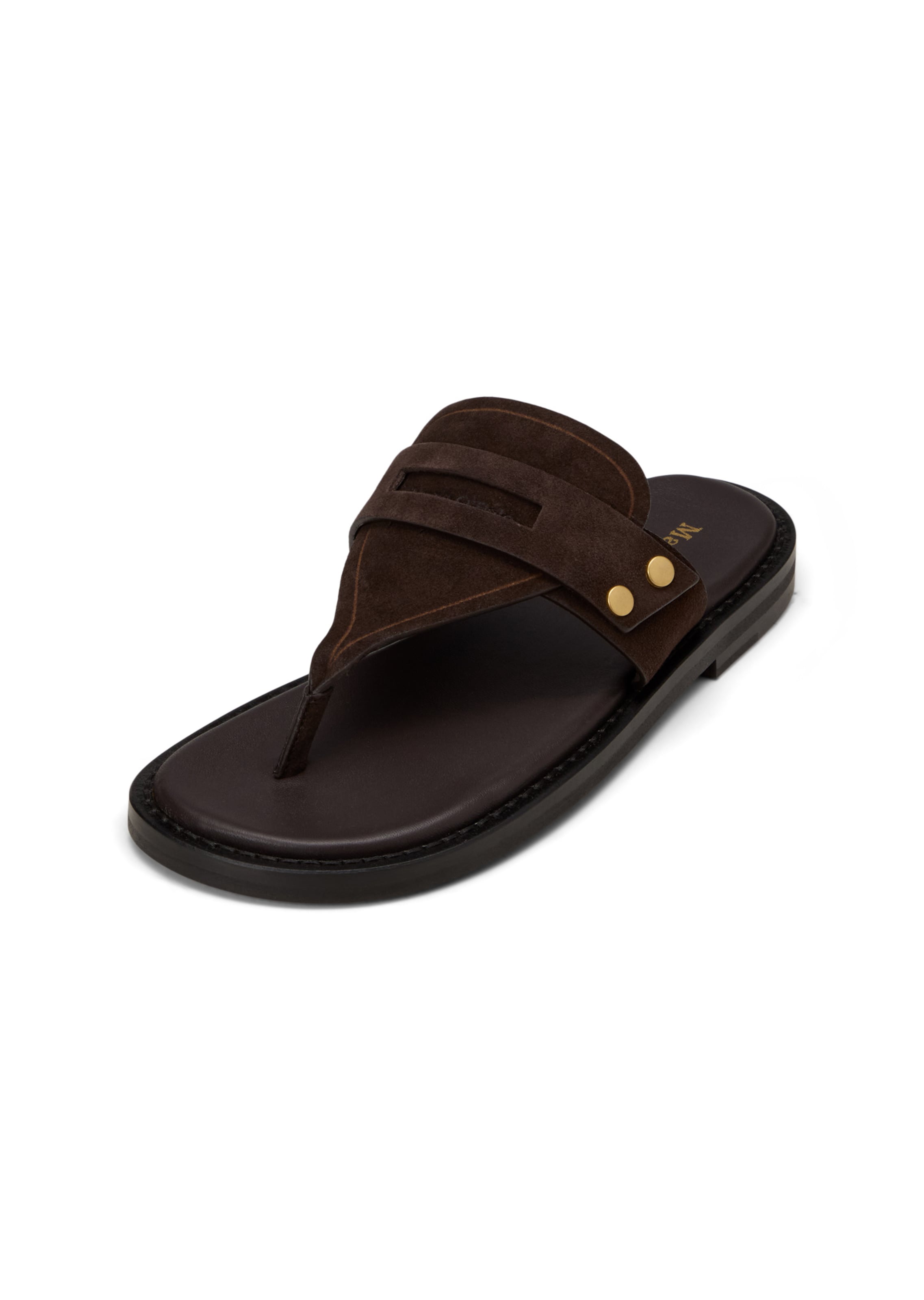 Marc O'Polo Teenslipper 'Stina' in Bruin: voorkant