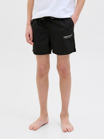 Jack & Jones Junior Σορτσάκι-μαγιό 'JPSTMAUI' σε μαύρο: μπροστά