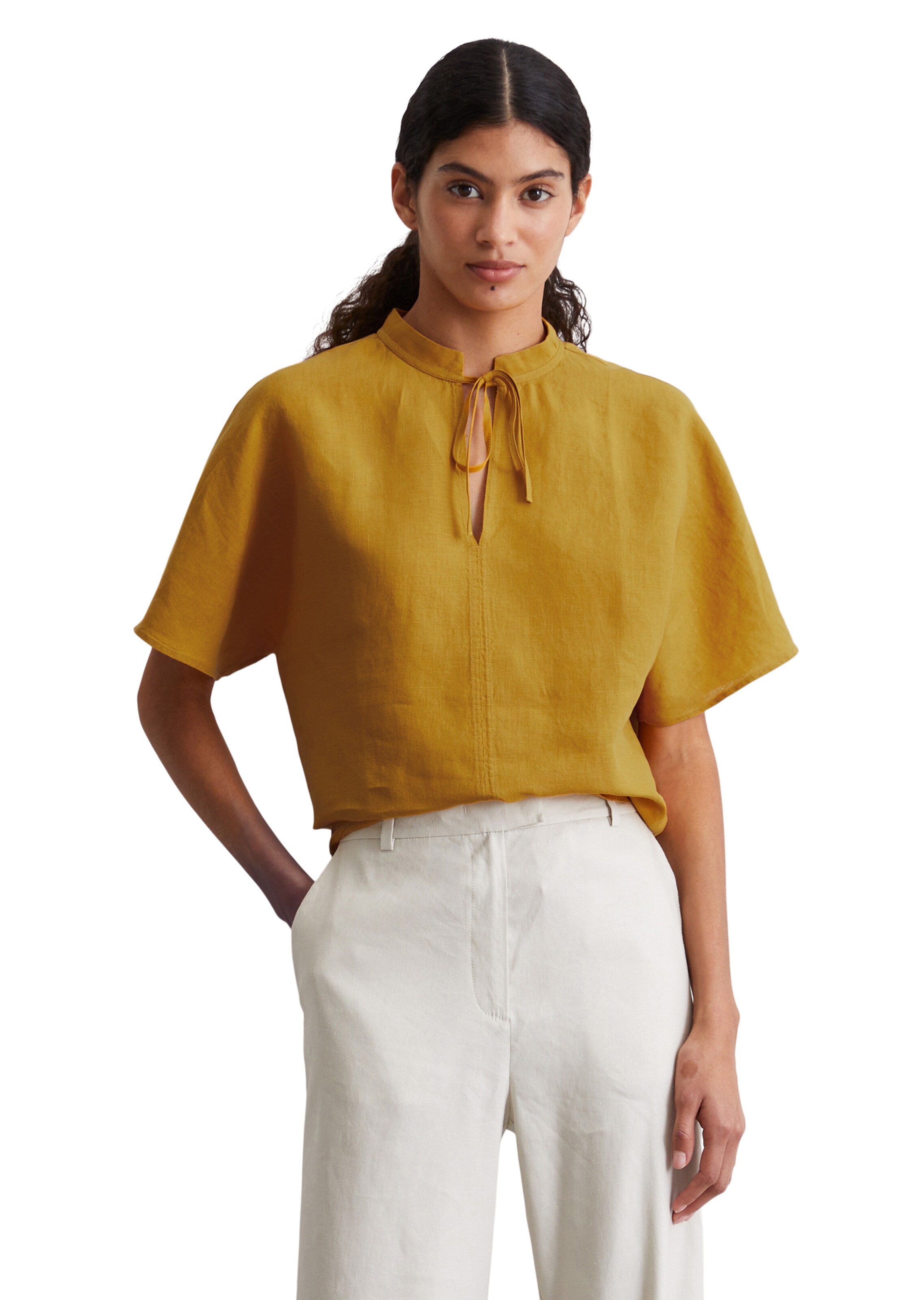Marc O'Polo Bluse in Gelb: Vorderseite