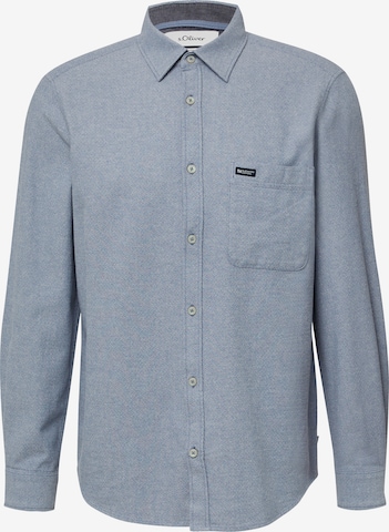 s.Oliver Hemd in Blau: Vorderseite