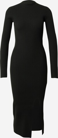 Tommy Jeans Gebreide jurk in Zwart: voorkant