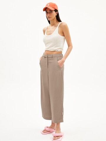 ARMEDANGELS Loose fit Trousers 'Runus lino' in Brown