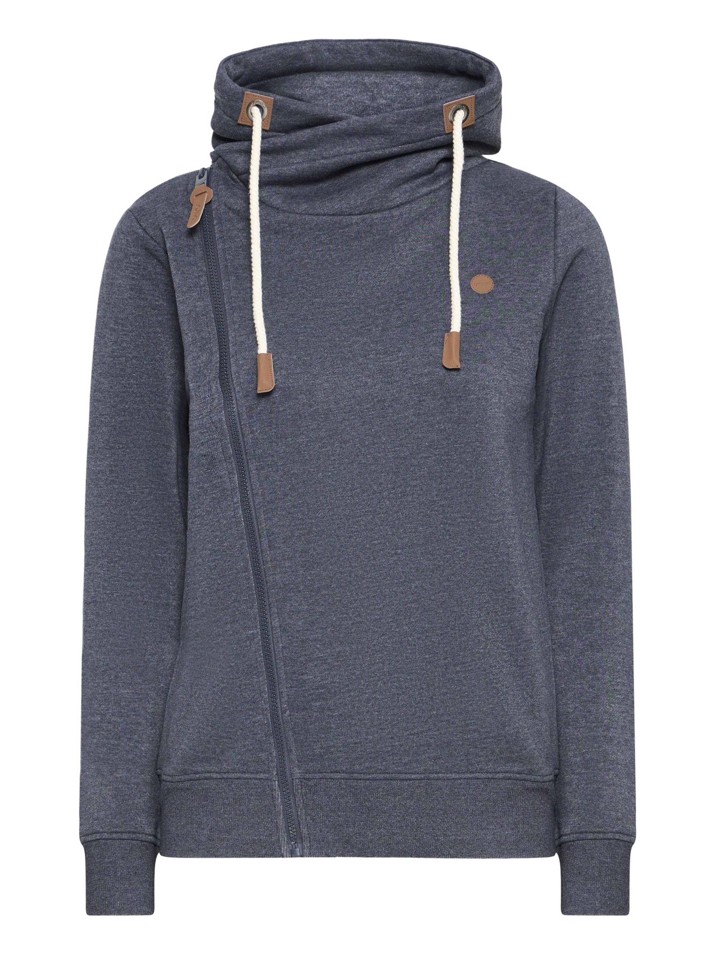 Oxmo - Sudadera con cremallera 'Mille' en azul: frente