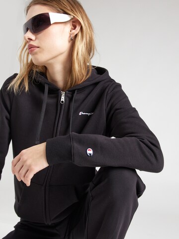 Champion Authentic Athletic Apparel Zip-Up Hoodie in Black