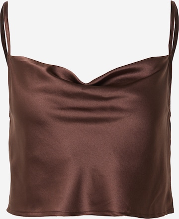 LeGer Premium - Top 'Camilla' en marrón: frente