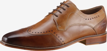 MELVIN & HAMILTON Lace-Up Shoes ' Budapester' in Brown: front