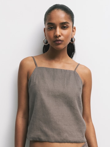 Pull&Bear Top in Grau