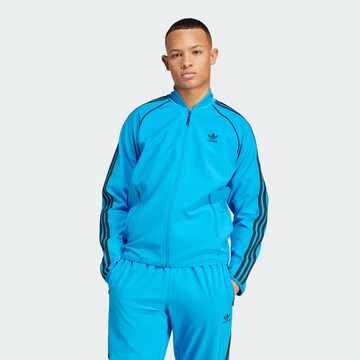 ADIDAS ORIGINALS Zip-Up Hoodie 'SST' in Blue: front