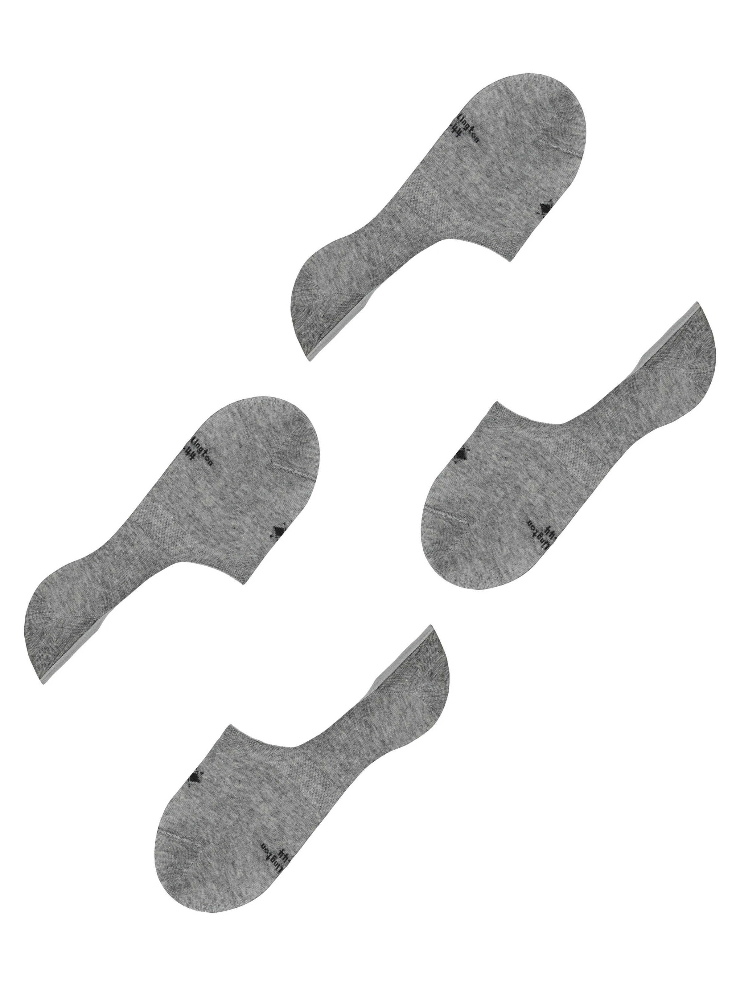 BURLINGTON Ankle Socks 'Everyday 2-Pack' in Grey