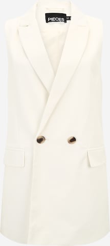 Pieces Tall Blazer 'VAGNA' in White: front