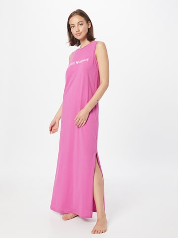 Emporio Armani Φόρεμα παραλίας σε λιλά: μπροστά