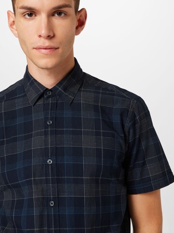 s.Oliver Regular fit Button Up Shirt in Blue