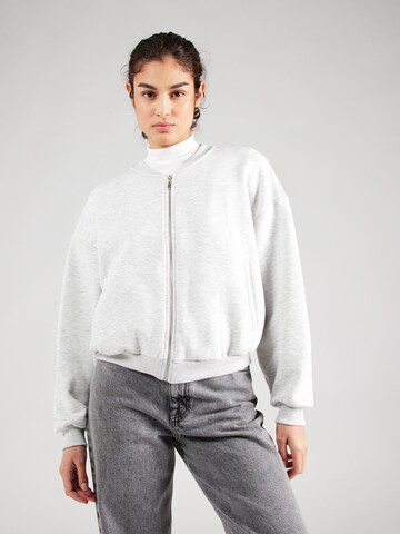 VILA Sweatjacke 'VIMINNA' in Grau: Vorderseite