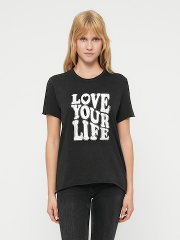 ONLY Футболка 'ONLLUCY' в Черный: спереди