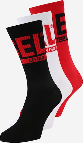 Chaussettes 'RAY' DIESEL en rouge : devant