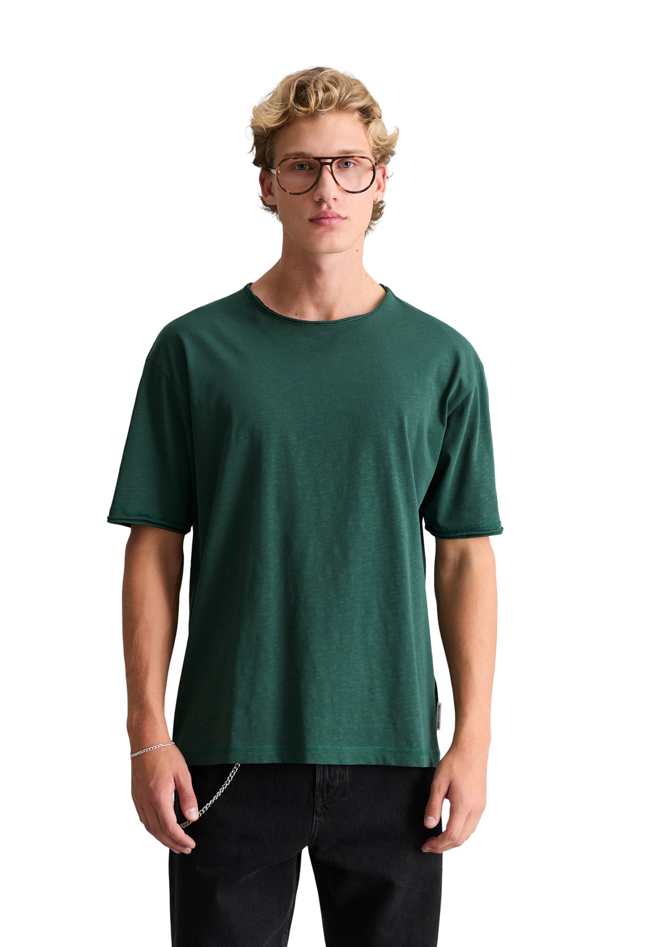 Marc O'Polo DENIM Shirt in Groen: voorkant