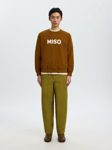SELECTED Barrel Pants in Green