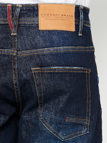 KOROSHI regular Jeans i blå