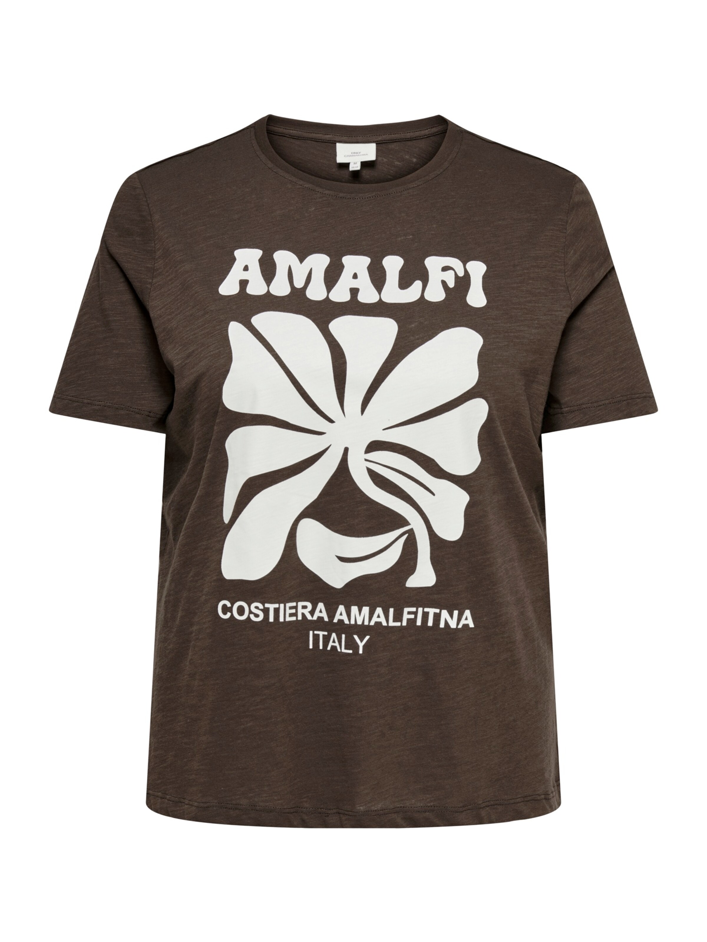 ONLY Carmakoma Shirt 'CARESMA' in XL-XXL in de kleur Chocoladebruin / Wit, Productweergave
