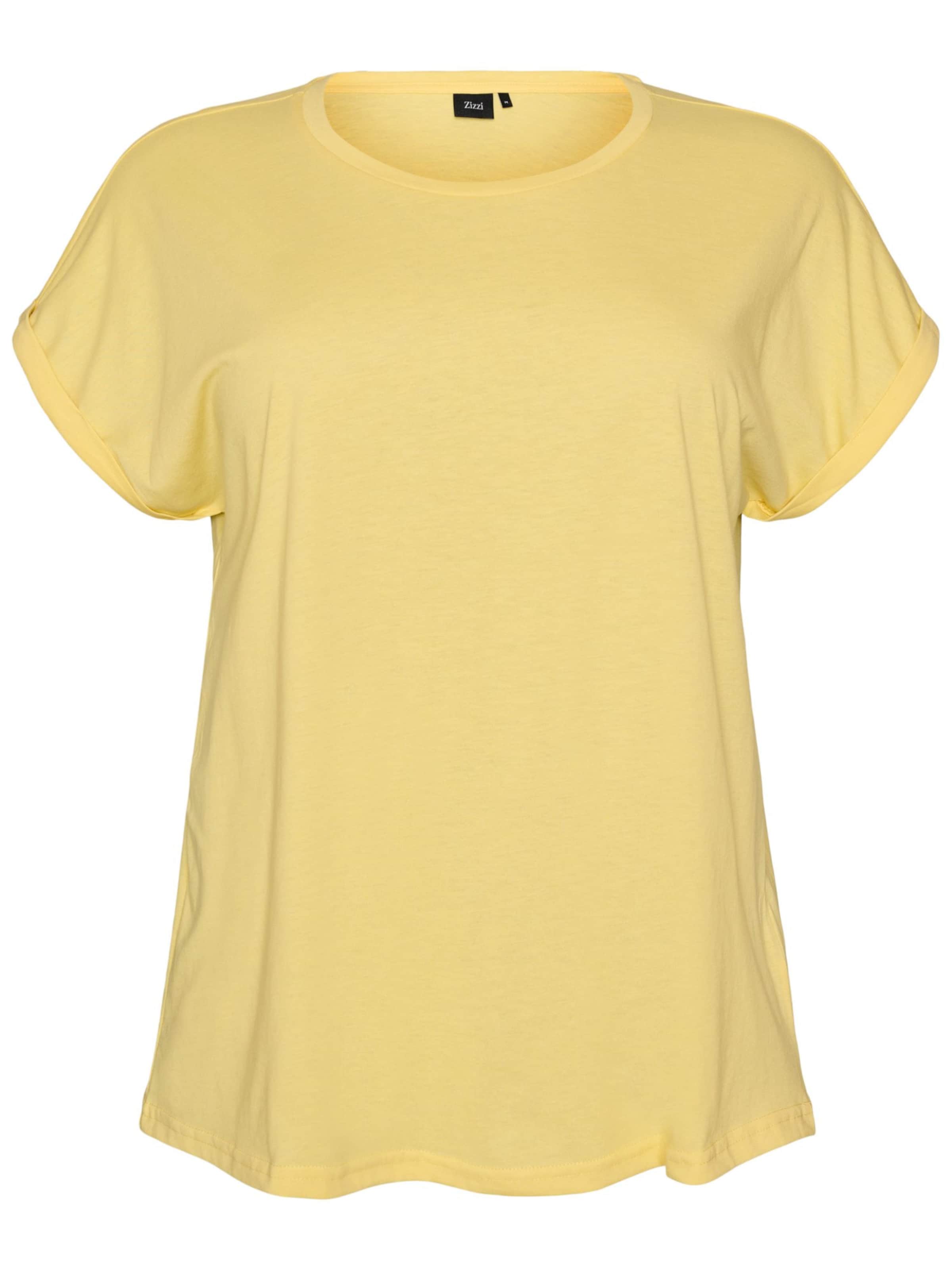 T-shirt 'Mkatja' Zizzi en jaune : devant