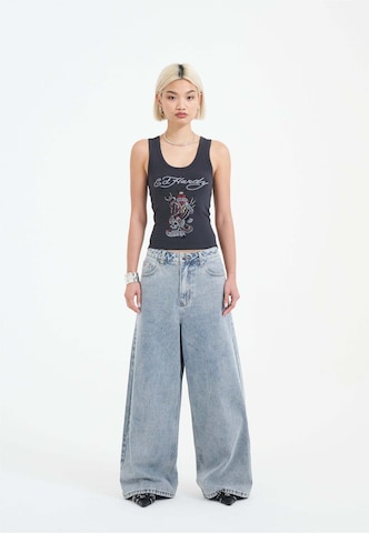 Ed Hardy Topp 'New York City' i grå