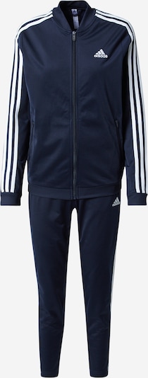 ADIDAS SPORTSWEAR Survêtement 'Essentials 3-Stripes' en bleu foncé / blanc, Vue avec produit