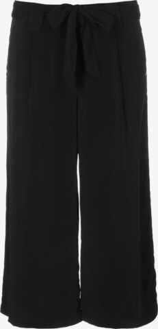 Ragwear Wide leg Pleat-Front Pants 'Yara' in Black: front