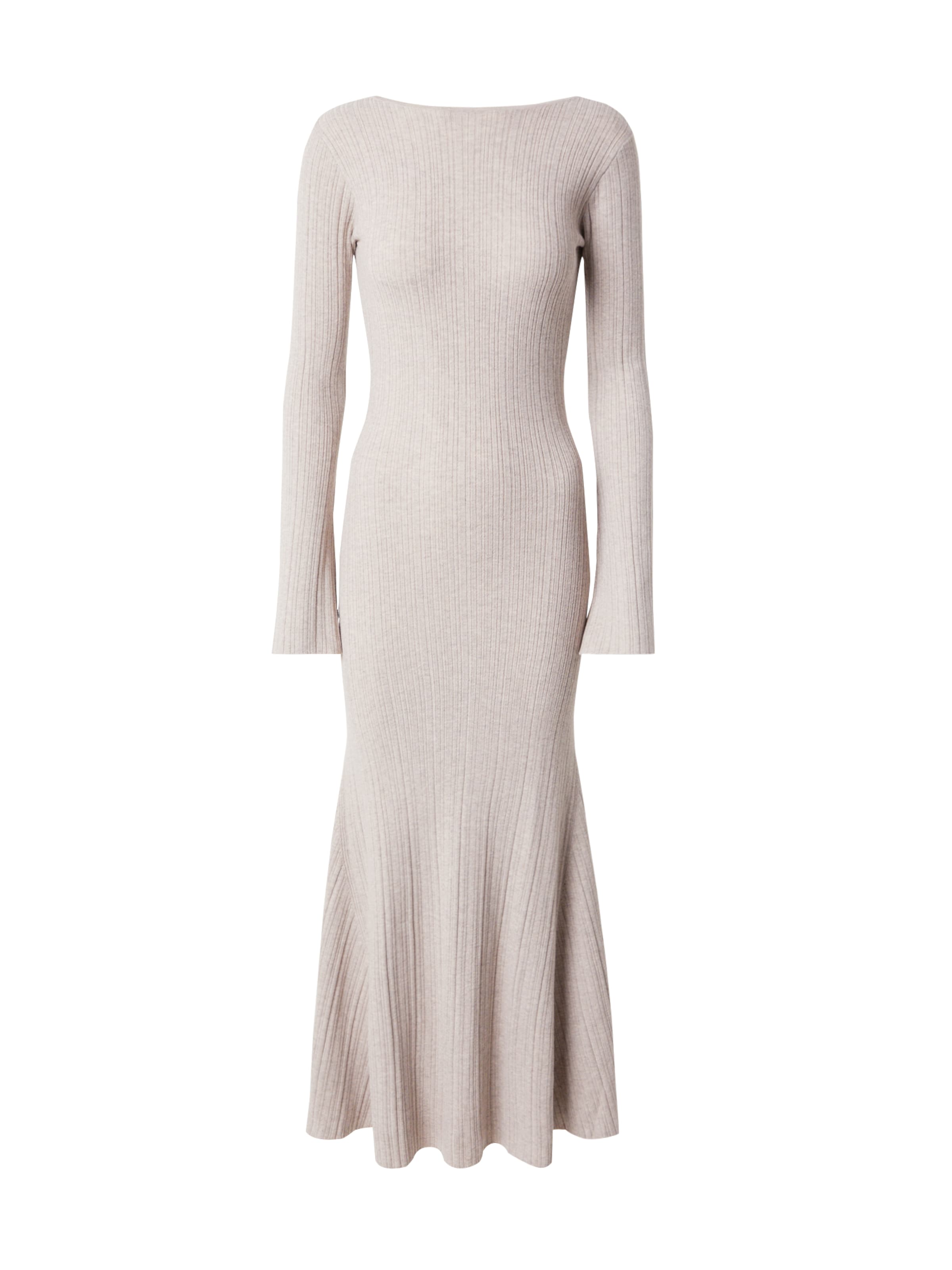 millane Плетена рокля в кафяво: отпред