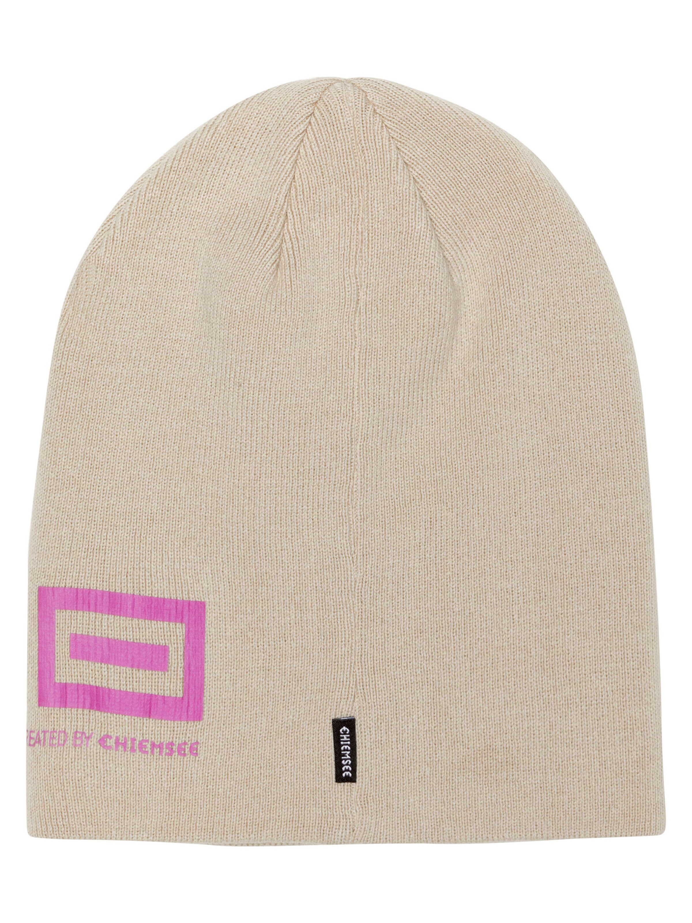 CHIEMSEE Beanie ' in feiner Strickstruktur ' in Grey
