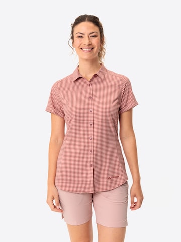 VAUDE Multifunctionele blouse 'Seiland ST III' in Rood: voorkant