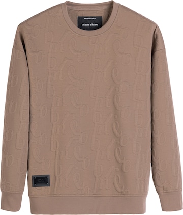Sweat-shirt Ombre en beige : devant