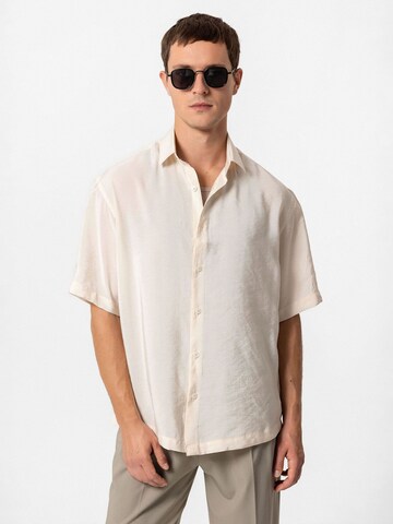 Antioch Comfort fit Button Up Shirt 'Oscar' in Brown