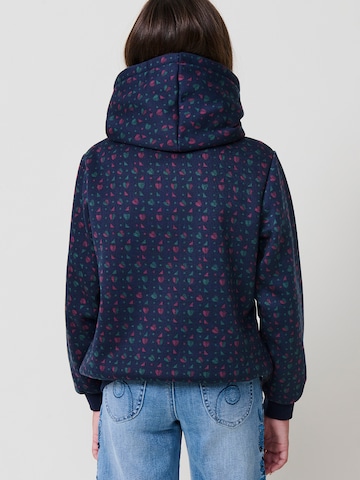 KOROSHI - Sudadera con cremallera en azul