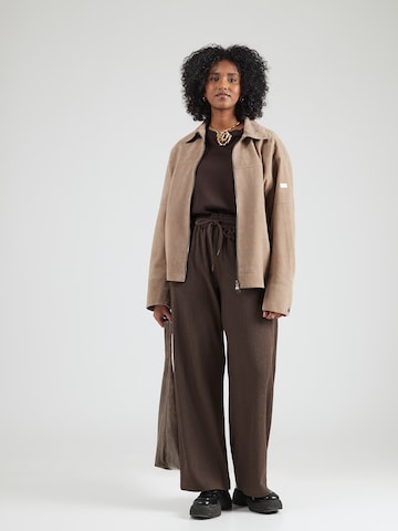 ONLY Carmakoma Zvonové kalhoty Kalhoty 'CARALTA' – hnědá