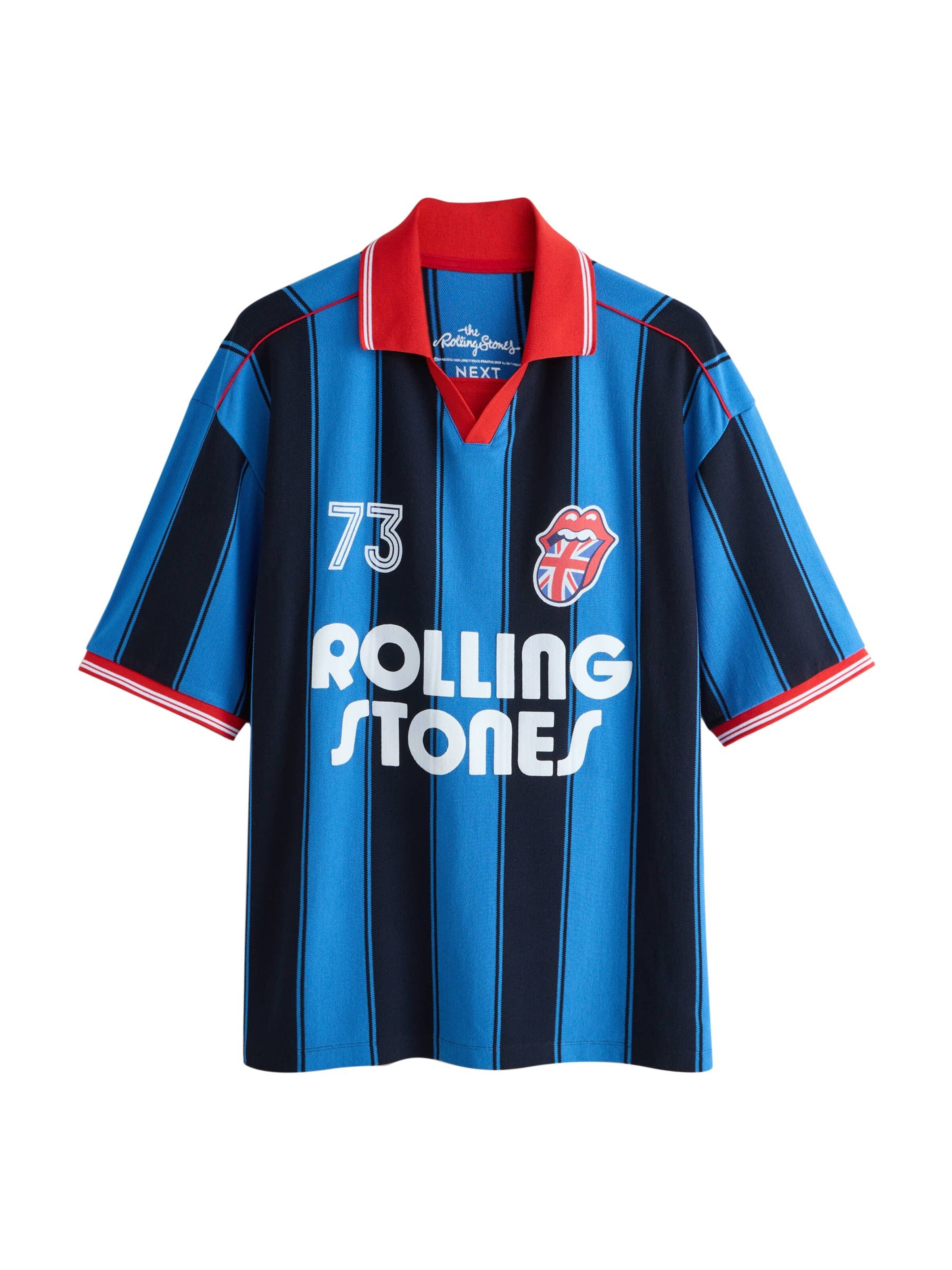 T-Shirt Next en bleu : devant
