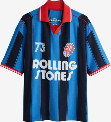 T-Shirt Next en bleu : devant