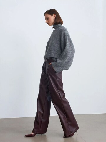 Dilvin Wide leg Broek in Rood