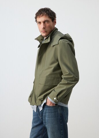 MANGO MAN Between-Season Jacket 'Markos' in Green