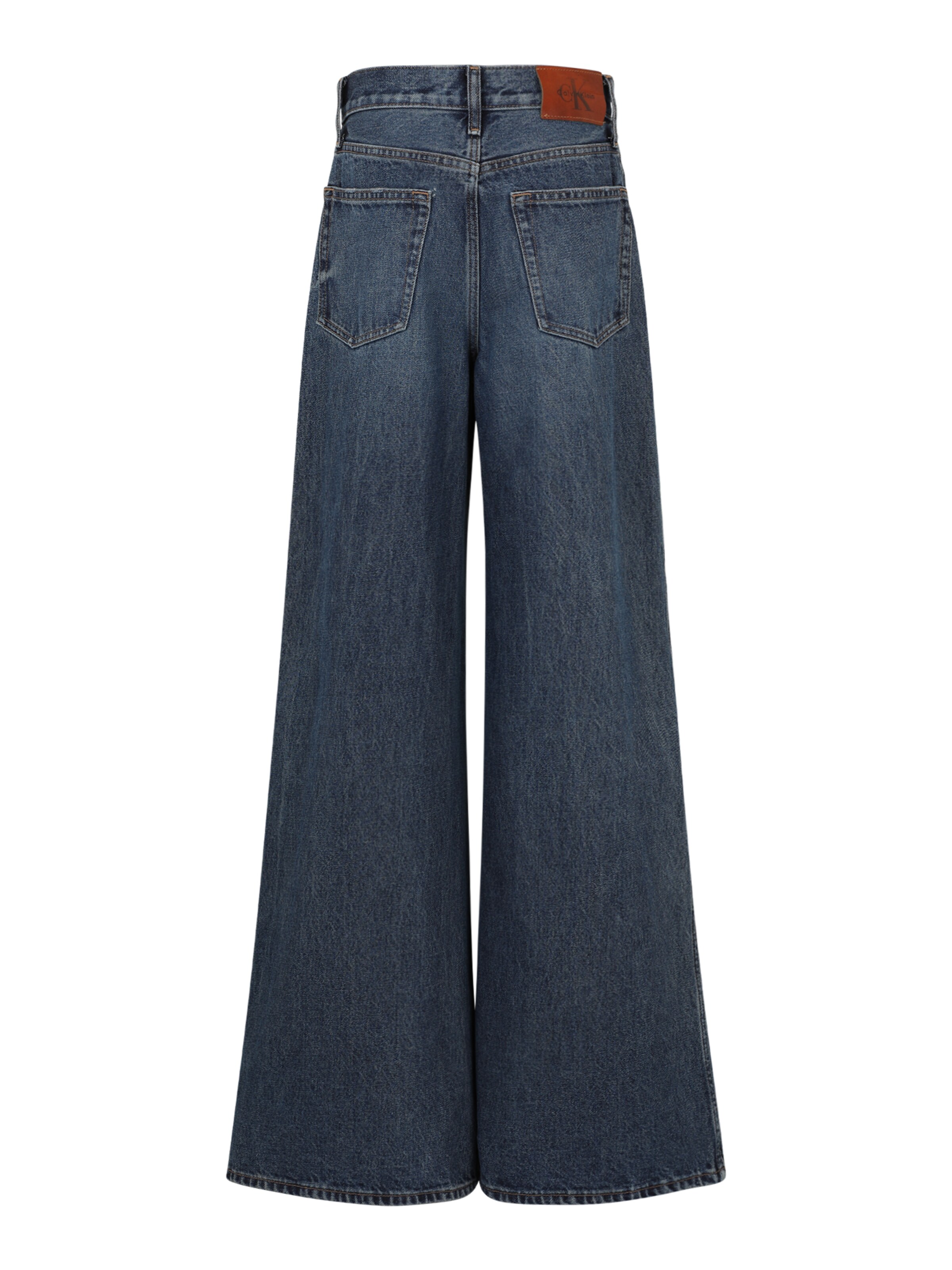 Calvin Klein Jeans Wide leg Jeans in Blauw