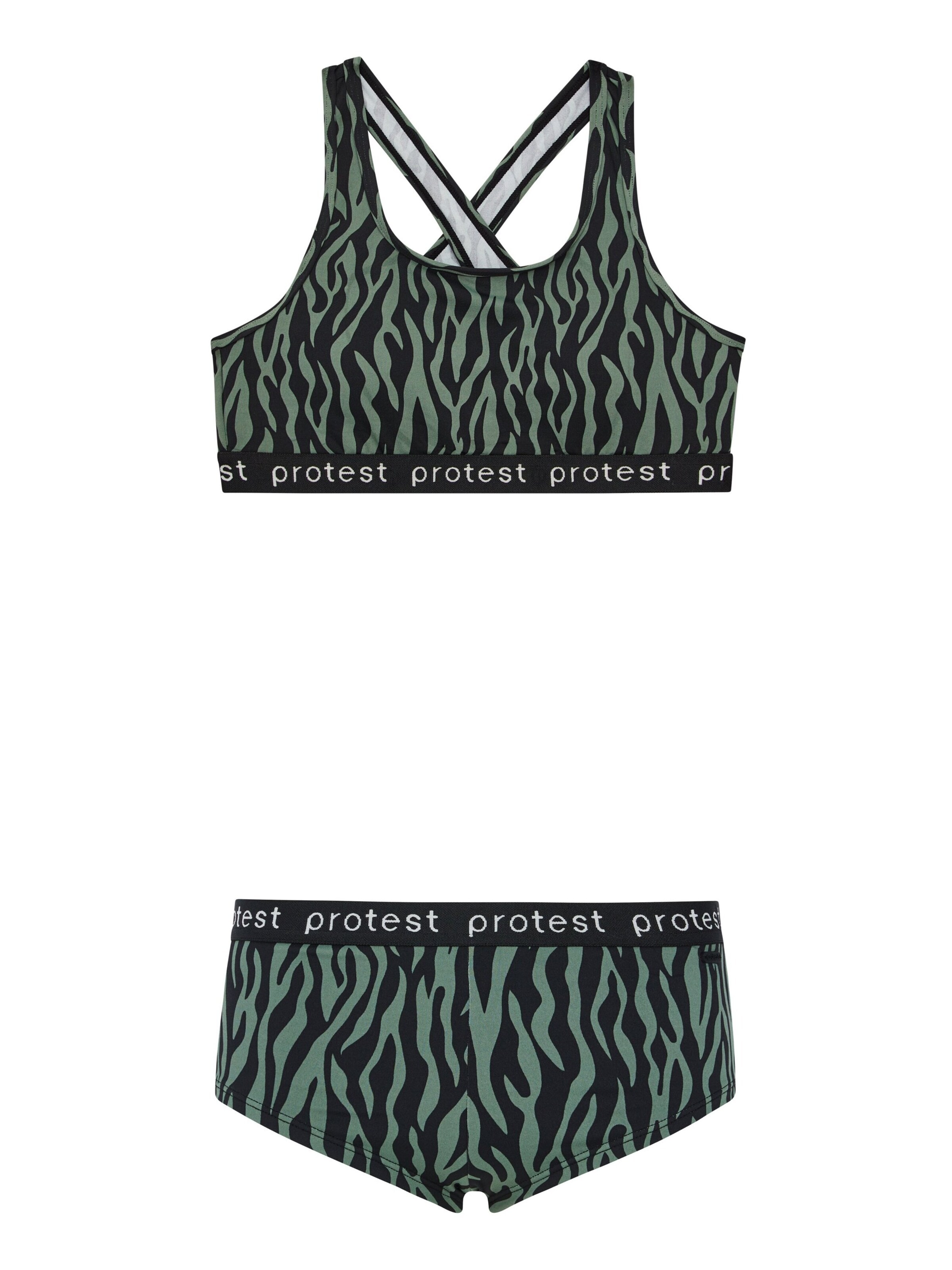 Bustier Bikini 'PRTMonica JR' PROTEST en vert : devant