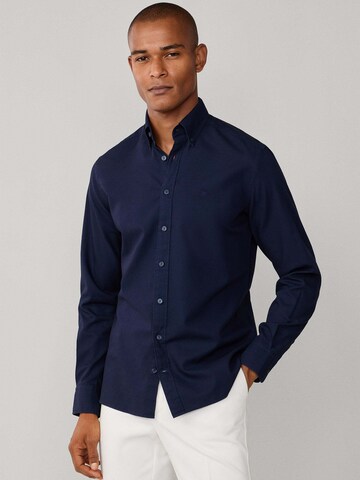 Hackett London Regular Fit Hemd in Blau: Vorderseite